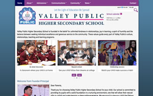 Valley Public School, Nepal, web project by Piccante Web Design